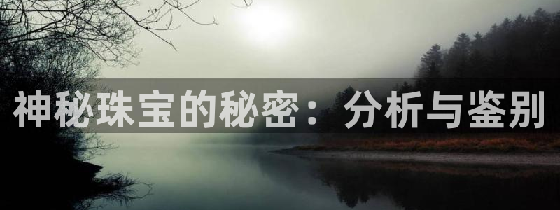 天宏娱乐js：神秘珠宝的秘密：分析与鉴别