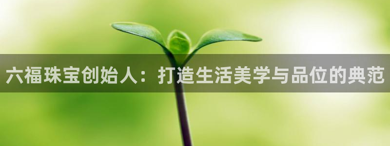 天宏娱乐 直播间：六福珠宝创始人：打造生活美学与品位的典范