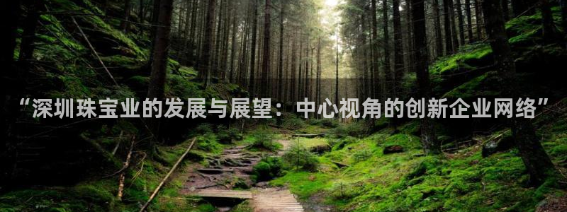 天宏娱乐涛叔：“深圳珠宝业的发展与展望：中心视角的创新企业网
