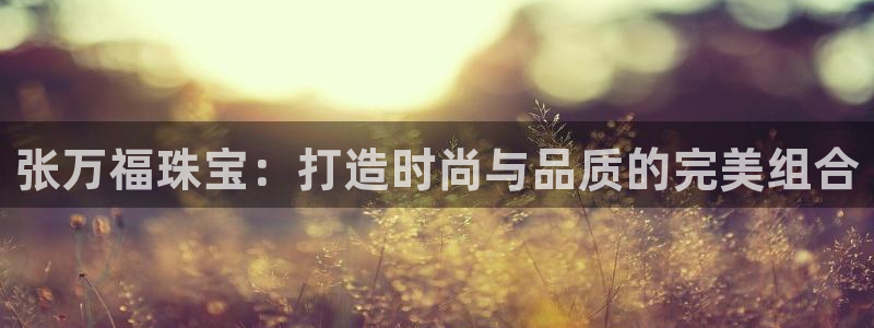 天宏娱乐公会：张万福珠宝：打造时尚与品质的完美组合